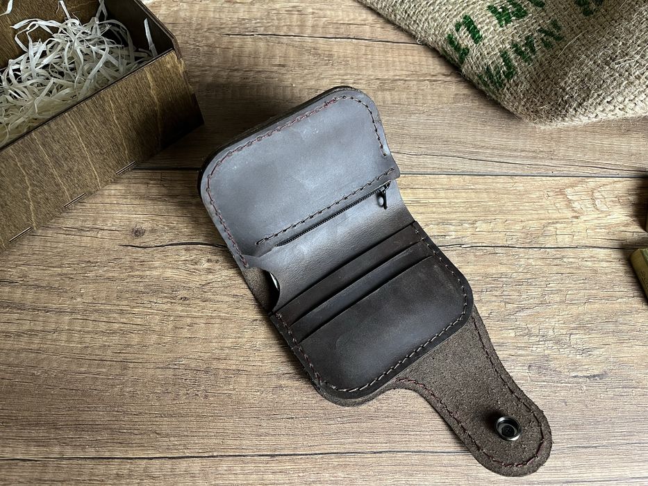 Кошелёк ручной работы из натуральной кожи crazy horse