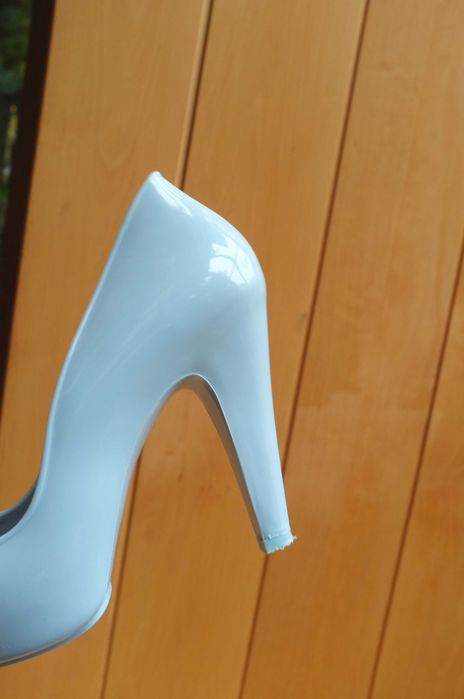 szpilki czółenka na wysokim obcasie Mel by Melissa Hearts błękitne