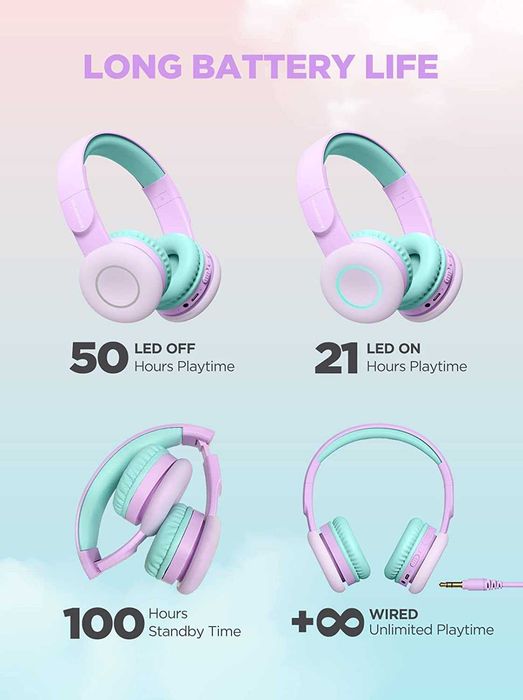 Bezprzewodowe słuchawki dla dzieci Biggerfive