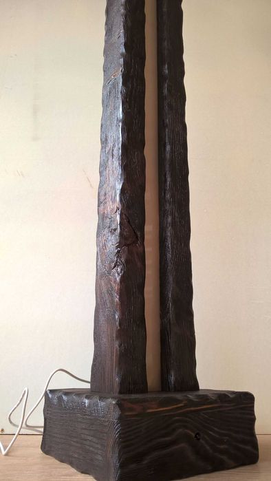 Lampa led rgb rustykalna stojąca na pilota