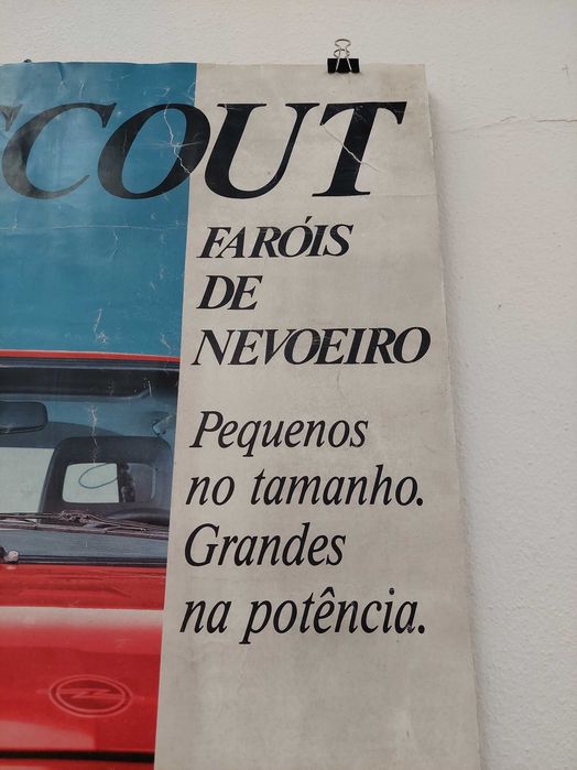 Cartaz publicitário Bosch Scout Faróis de Nevoeiro