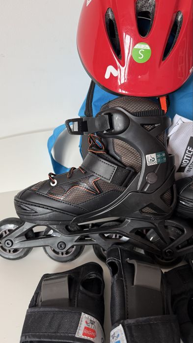 Patins em Linha (T 35-38) com Acessórios