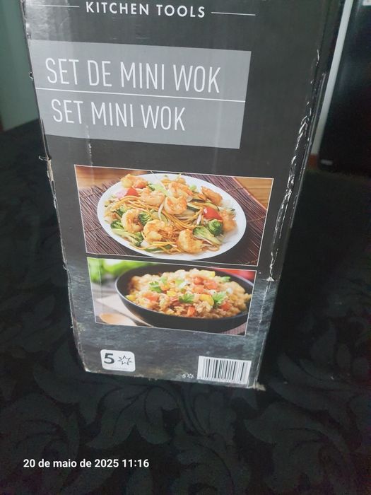 Conjunto de mini wok
