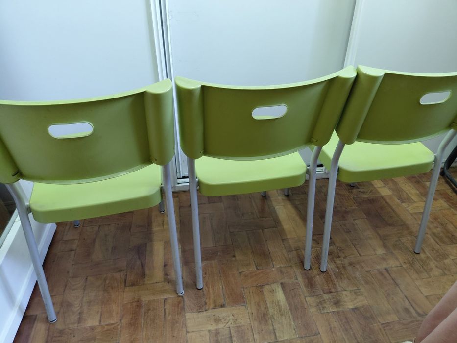 3 cadeiras ikea verde  lima
