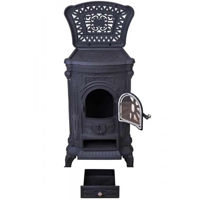 Печка чугунная Ingrid Koza Буржуйка камин топка! Піч камін пічка Bonro