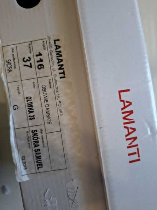 Lamanti połbuty roz. 37 na koturnie