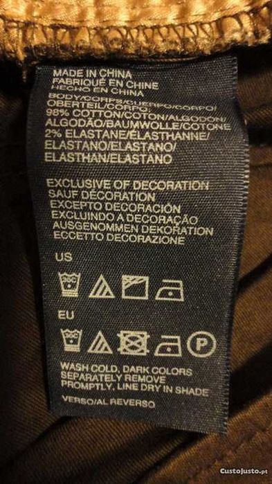 Calças de senhora castanho escuro Tommy Hilfiger