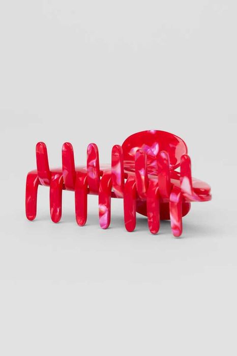 Затискач для волосся Alo Yoga 90's Claw Clip Red Ribbon Twist