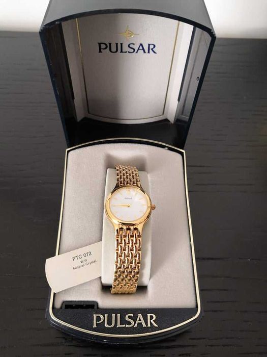 Relógio de Pulso de Senhora (Pulsar PTC 072, Novo e Original) + Oferta