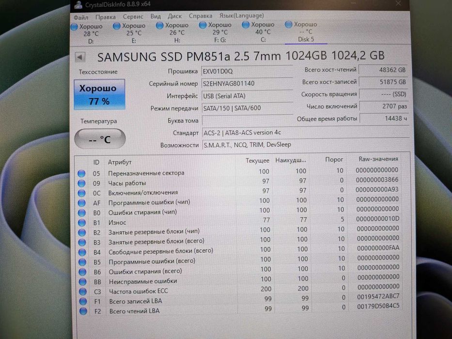 SSD SATA/m2/Nvme 1TB