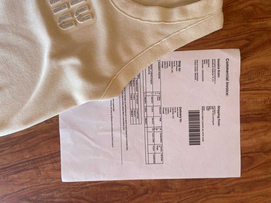 Top Miu Miu Creme Pequeno