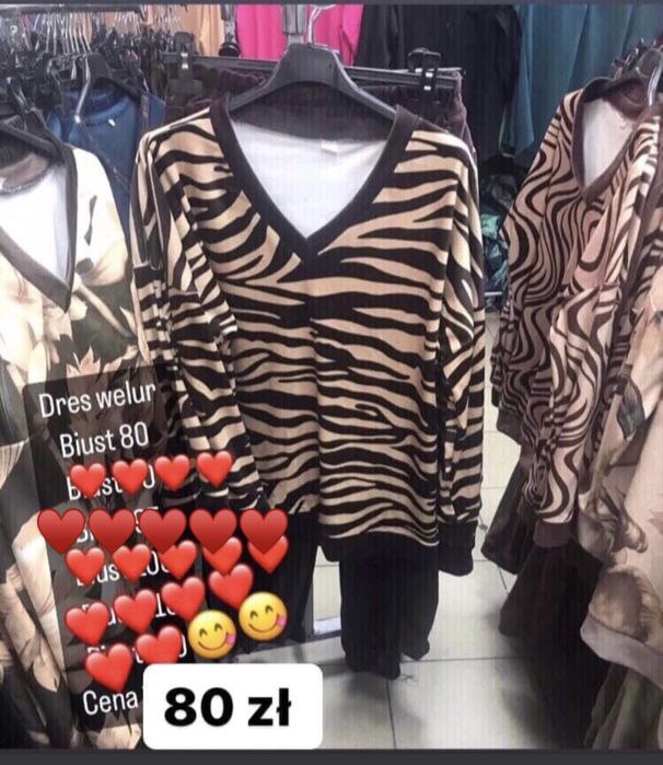 Dres welurowy biust 80/85