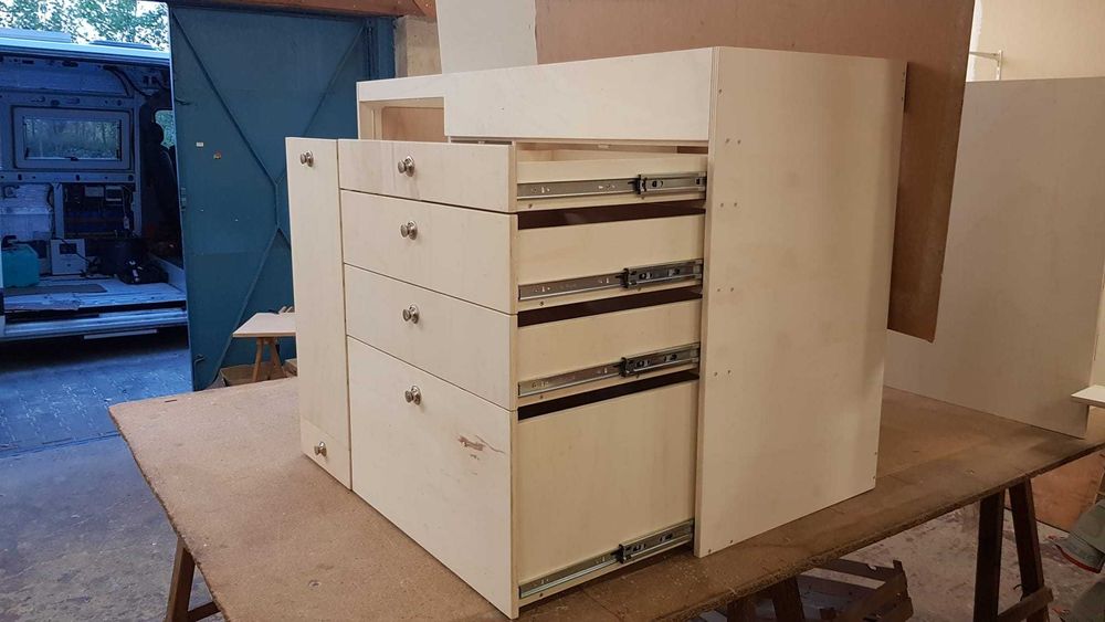 Szafka kuchenna do campervana:Master Movano Interstar meble do kampera