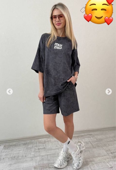 Обвал цін на Костюм оверсайз літній шорти футболка тай-дай