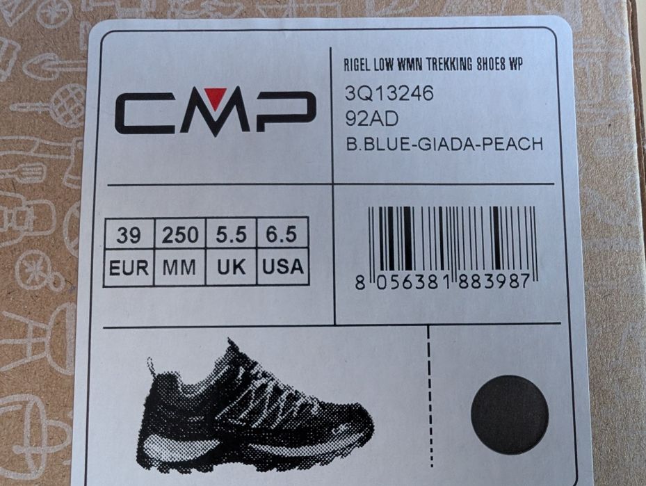 Buty trekkingowe CMP rigel low r. 39