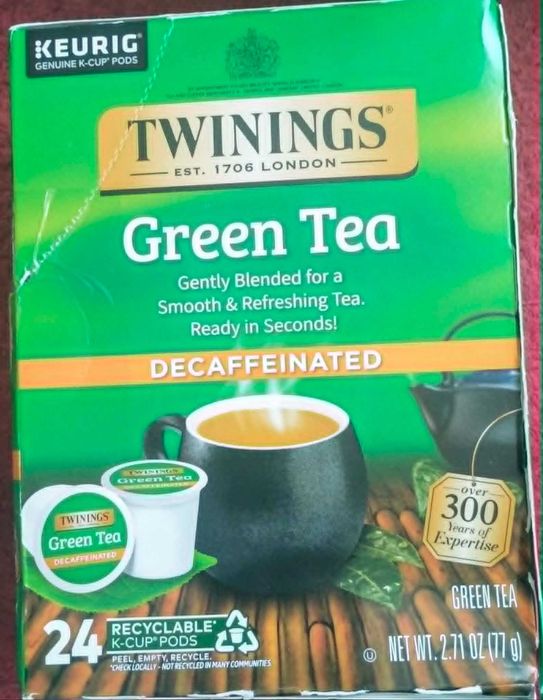 Herbata Twinings Green Tea bezkofeinowa 24 kaspułki Keurig