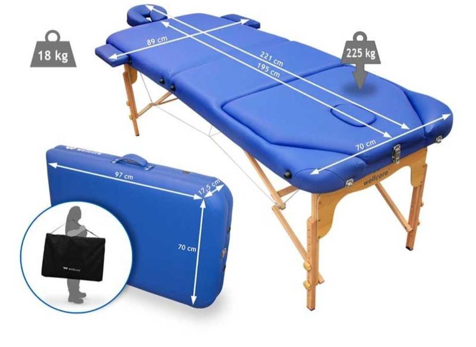 Marquesa de terapia (195cm×70cm) Azul Como Nova