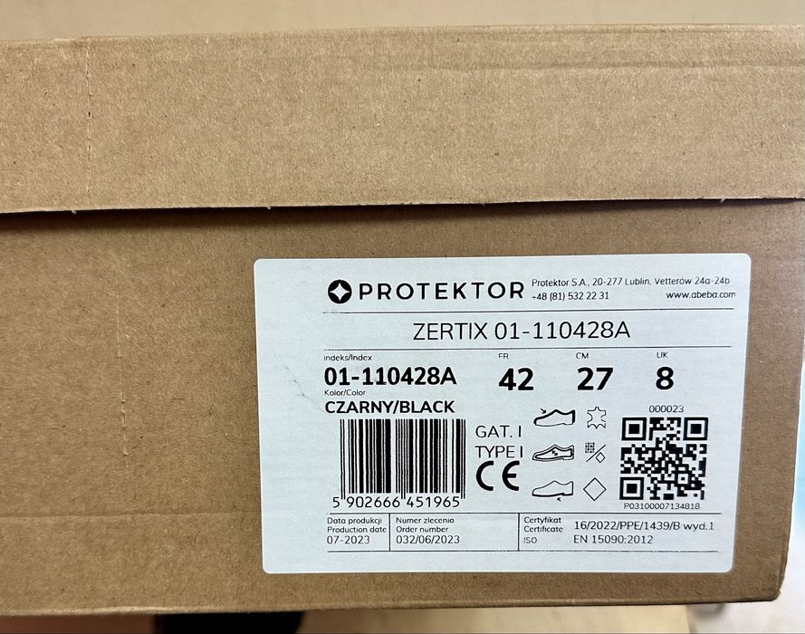 Buty strażackie Protector ZETRIX 01-110428A r 42