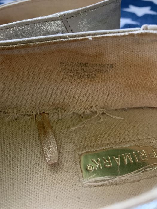 Espadryle złote baleriny