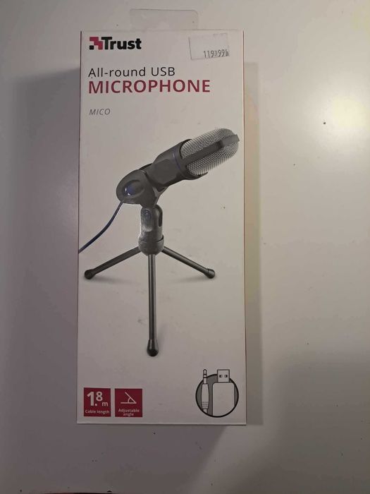 Mikrofon Trust Mico ze statywem, jack 3.5mm