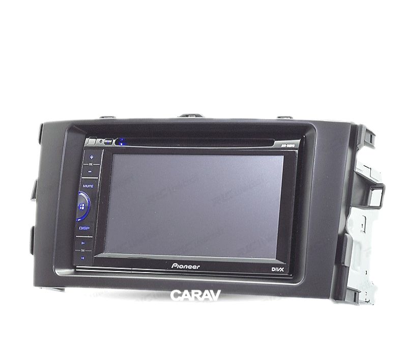 MOLDURA ADAPTADOR PRETO PARA RADIO 2-DIN PARA TOYOTA AURIS 06-12
