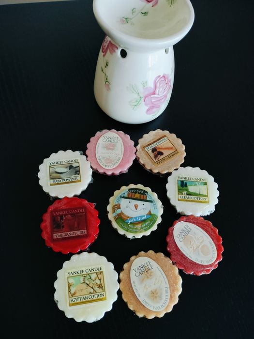 Difusor queimador de tartes cera & 9 tartes Yankee Candle
