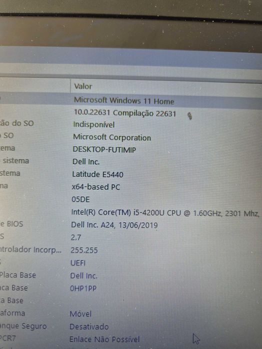 motherboard dell E5440 processador i5-4200, sem anomalia