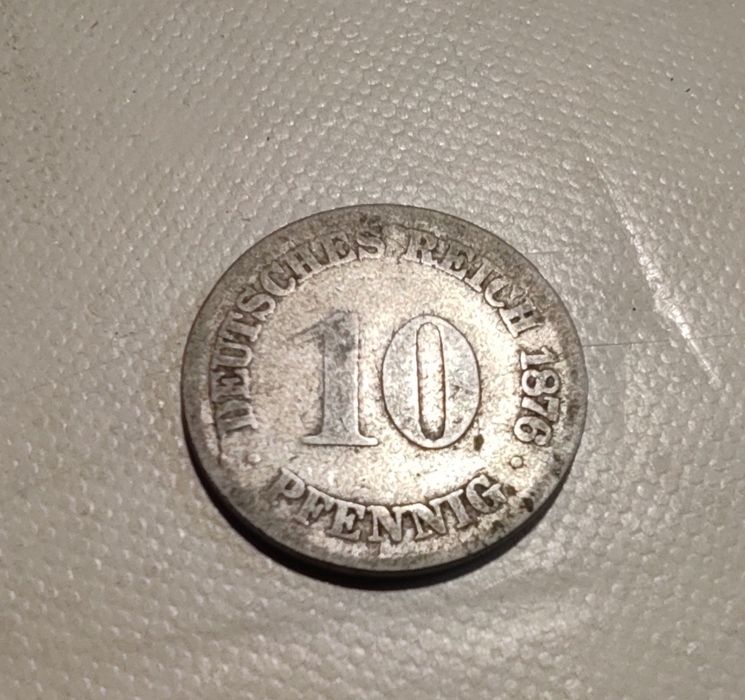 Moneta 10 pfenningów 1876r.