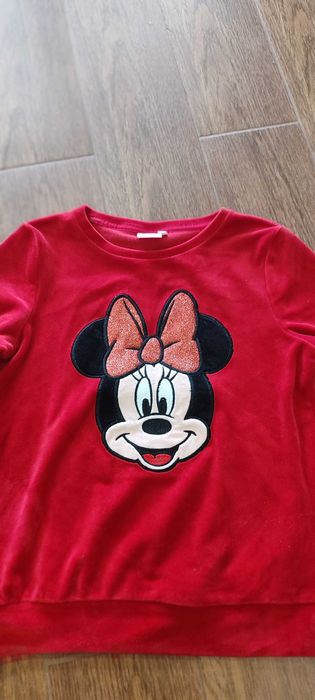 Bluza aksamitna Minney Myszka, 125-134