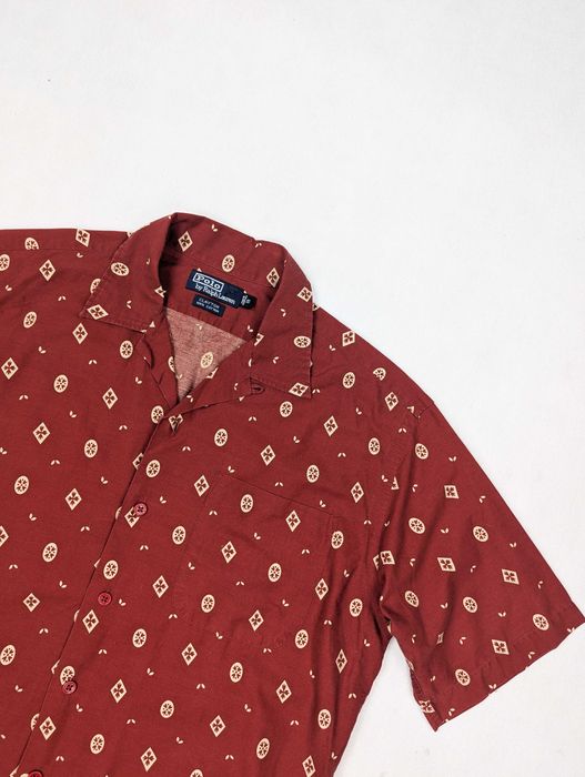 Polo Ralph Lauren czerwona ceglasta koszula S