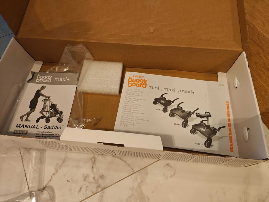 Buggy Board Maxi + z siedziskiem - dostawka do wózka