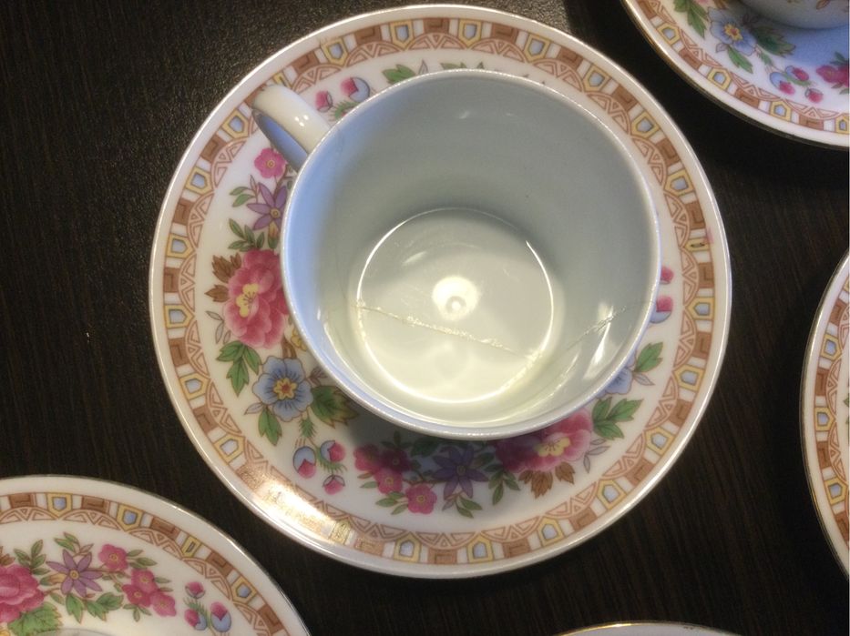 Komplet do kawy porcelanowy