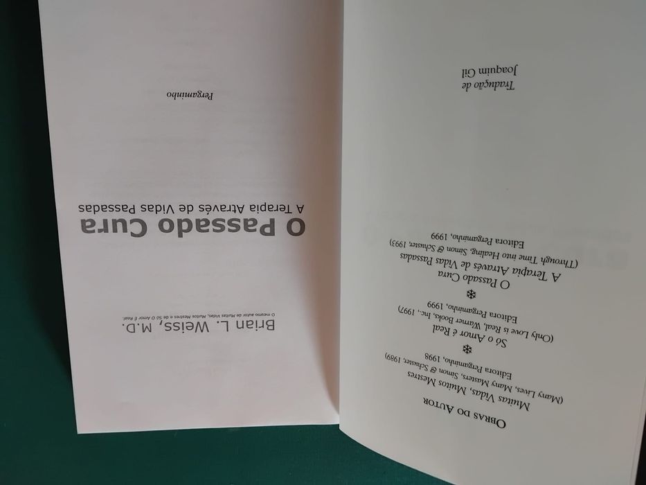 Livro “O Passado Cura”
