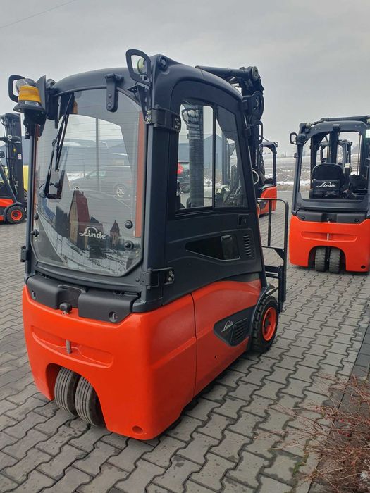 Wózek widłowy Linde E16C 2900 mth Kabina Duplex wolny skok E14 E18 E20