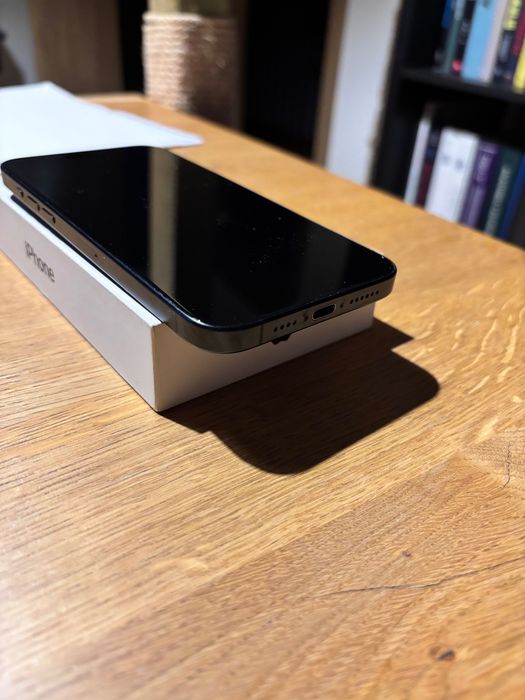 iPhone 15 pro max, stan idealny, titanium blue 256gb, bateria 86%