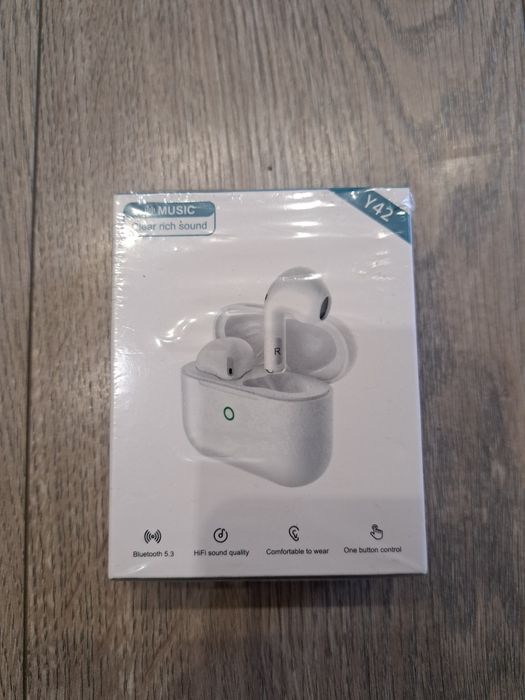 Słuchawki bezprzewodowe Y42 białe