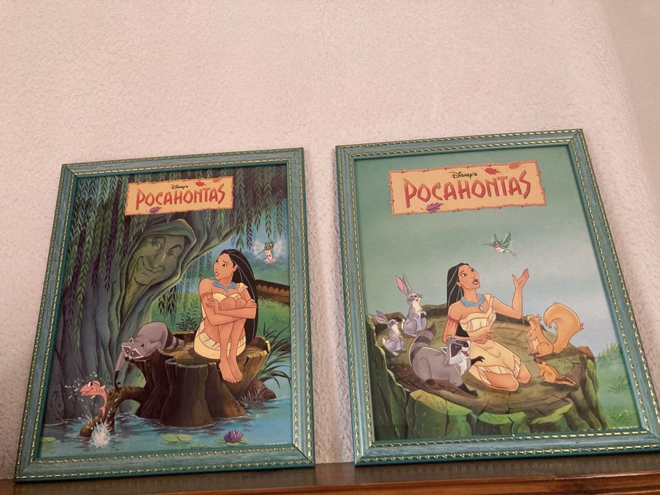 Dois quadros da Pocahontas da Disney