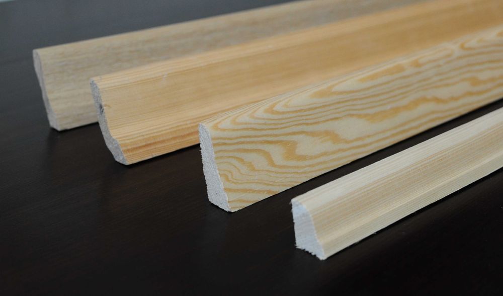 Listwy drewniane wykończeniowe -kątowniki drewniane