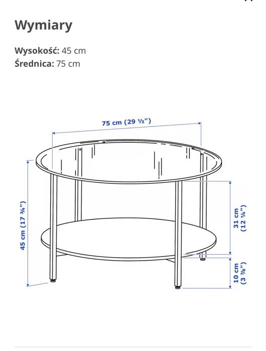 Stolik kawowy Ikea