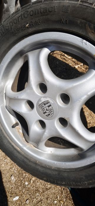 Jantes Porsche Originais 16" + 4 Pneus Continental – 850 € (negociável)