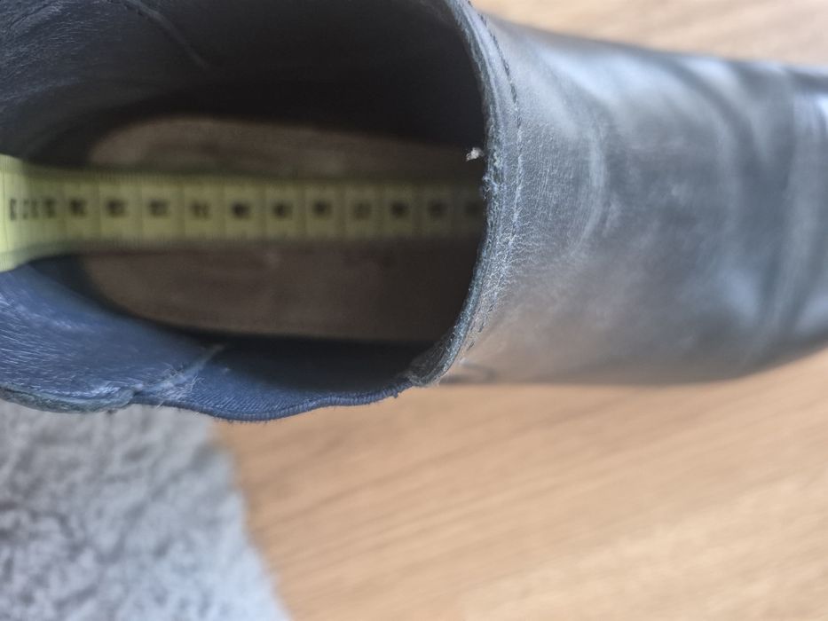 Botki Lasocki granatowe 36 skóra