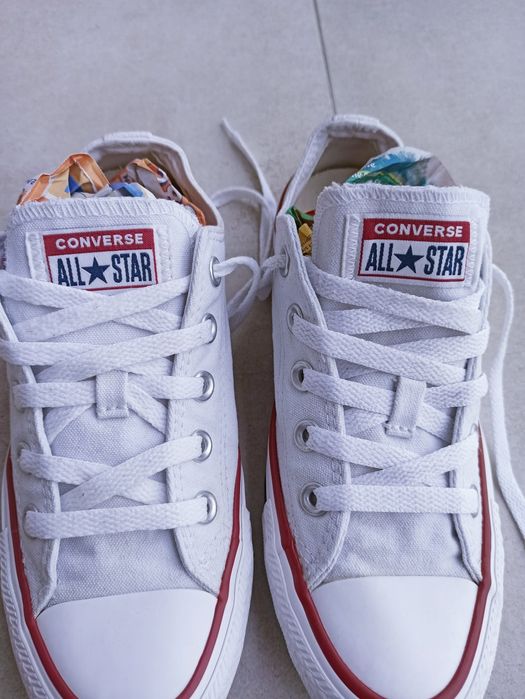CONVERSE oryginalne białe trampki damskie rozmiar  36,5