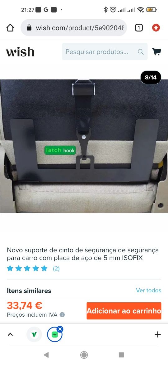 Adaptador Isofix Universal