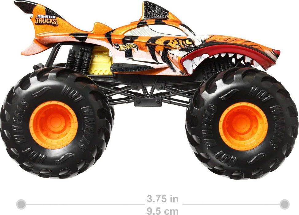 Великий Hot Wheels Monster Trucks Tiger Shark, 124 Монстер Трак Тигр Акула