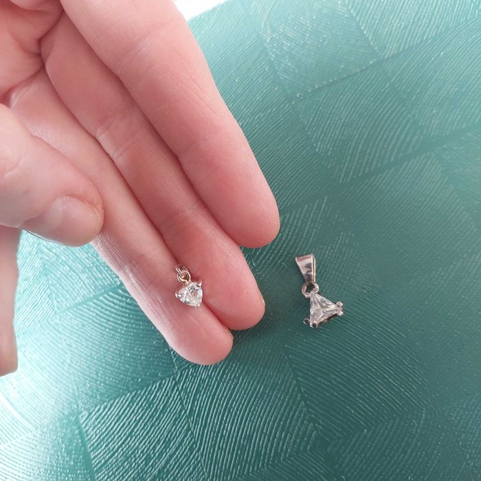 Wisiorki srebrne, 2 szt.