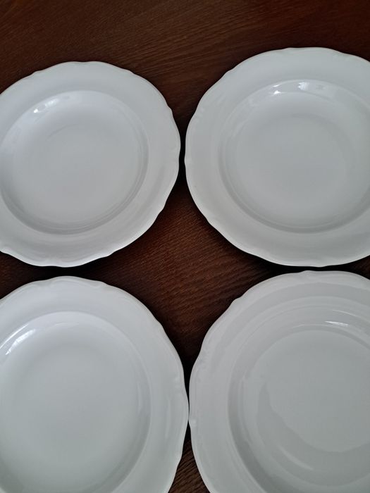 Talerze białe porcelanowe