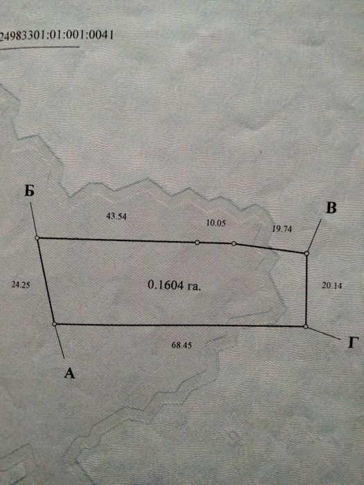 Земельна ділянка під забудову
