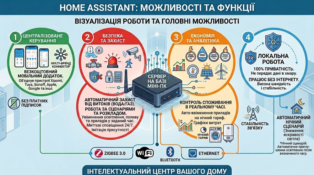 Сервер розумного будинку Home Assistant