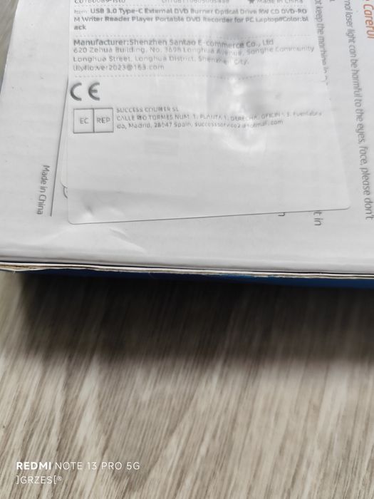 Nowy zewnętrzny napęd nagrywarka CD DVD