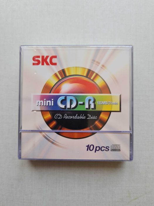 Mini CD-R SKC 185MB/21 min в двойных конвертах по 10 шт. Пр. КОРЕЯ
